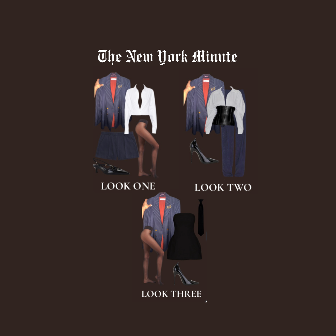 The New York Minute | Women's Pinstripe Blazer Jacket
