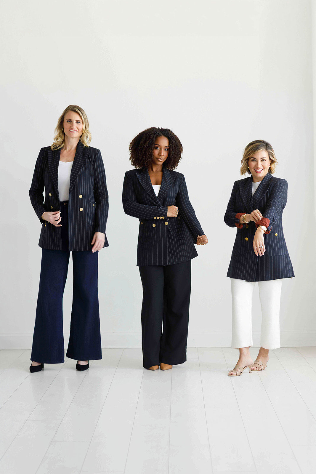 The New York Minute | Pinstripe Double-Breasted Blazer
