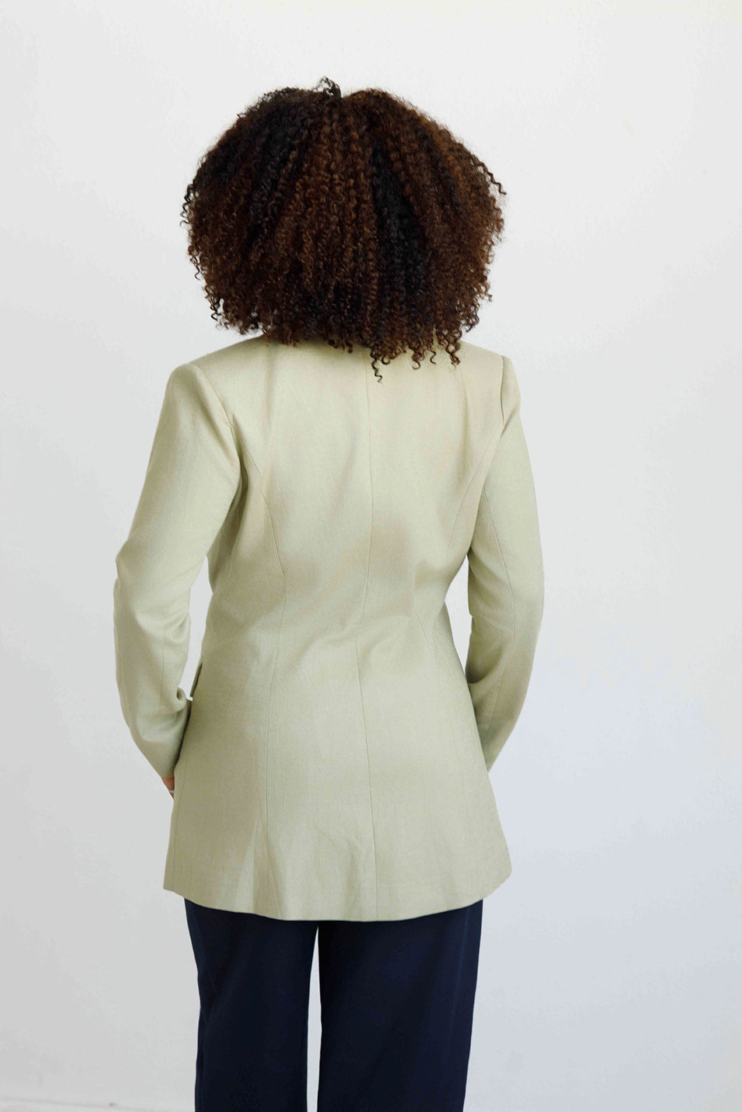 Les oiseaux et les abeilles | Veste de costume blazer en lin pour femme