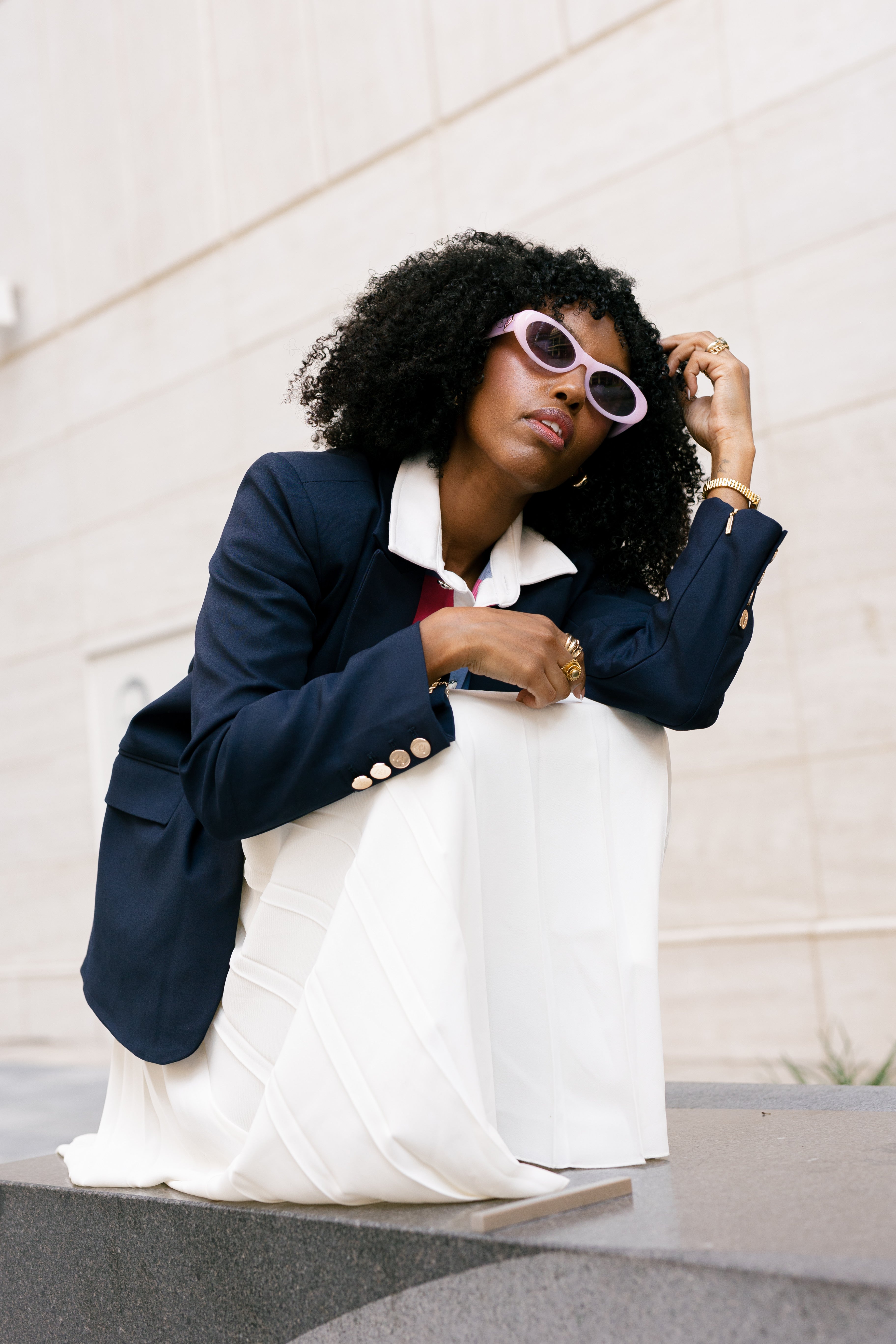 Your Honor | Navy Blue Adaptable Blazer Jacket