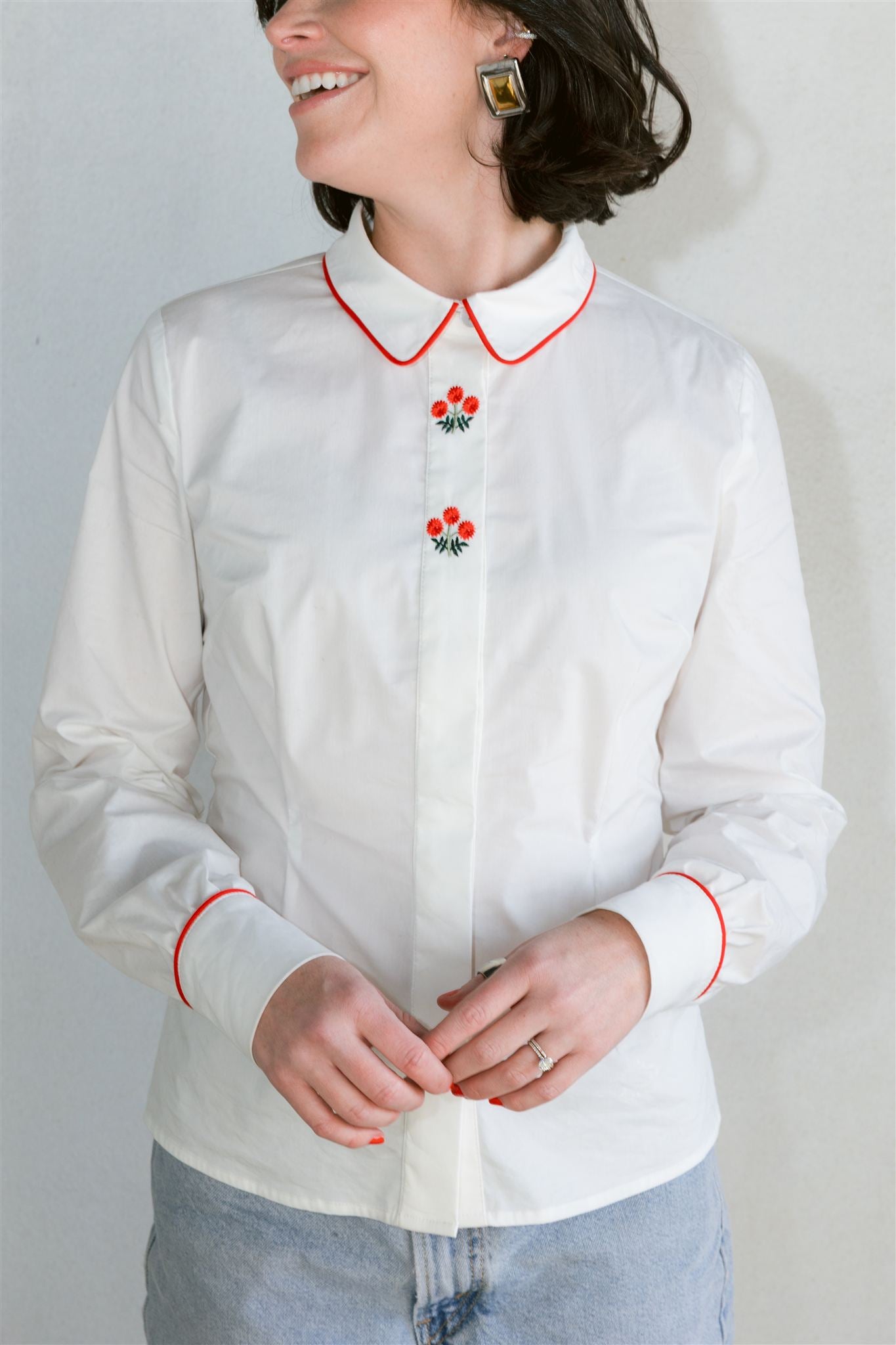 womens white blouse pwr wmn