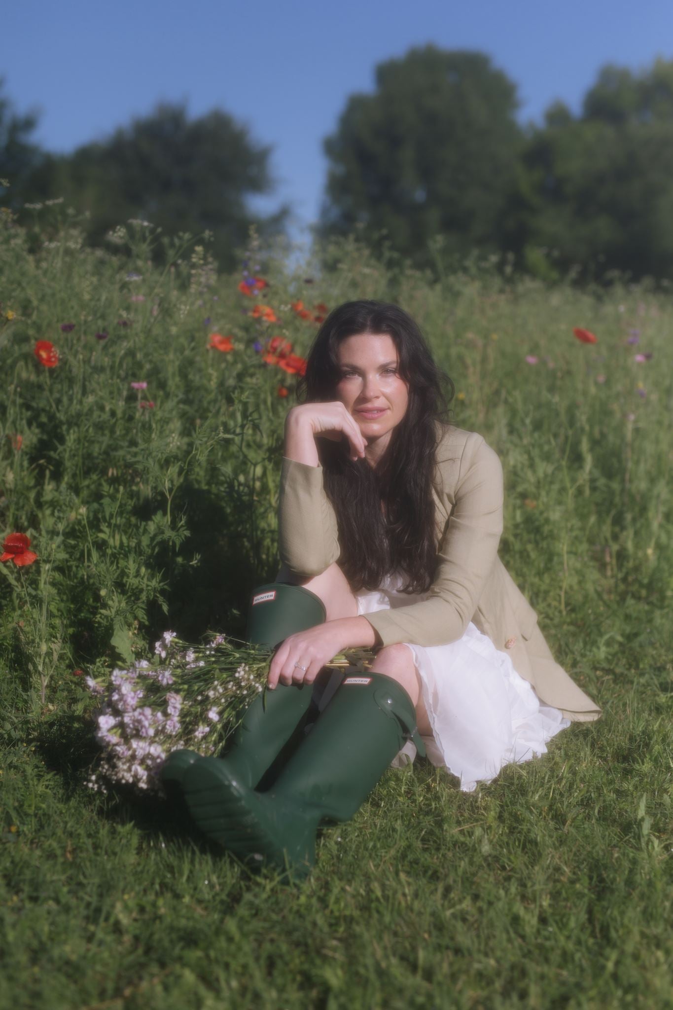 The Birds And The Bees | Oversized Linen Blazer