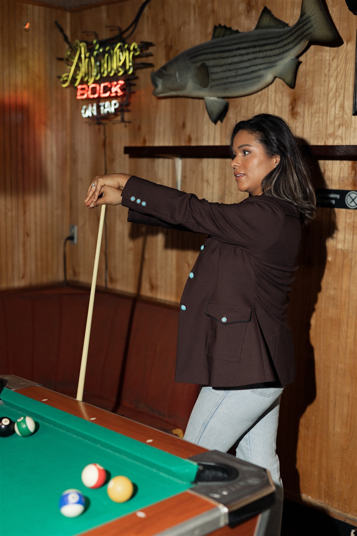 women's brown western jacket