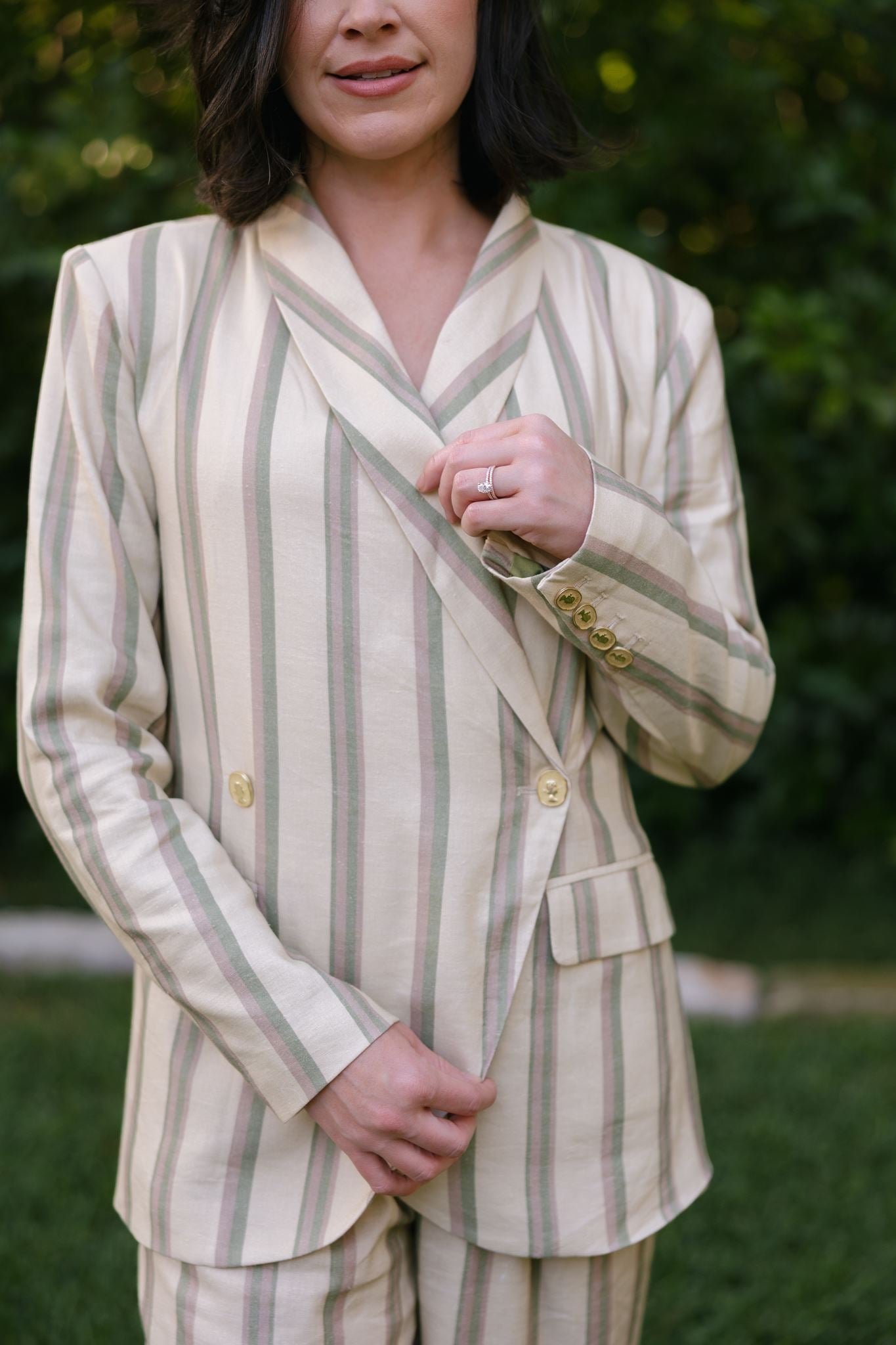 The Bandwidth | Linen Wrap Blazer