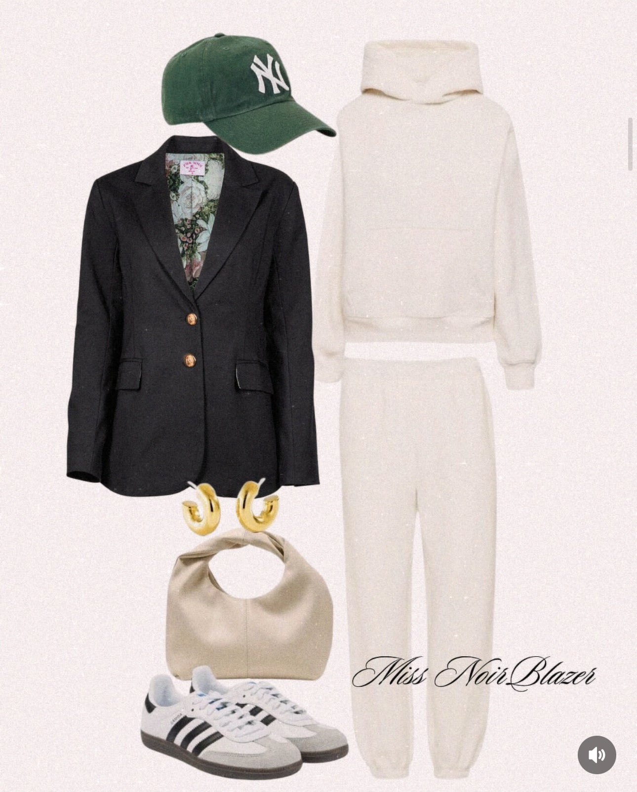 The Miss Noir | Women's Black Oversized Blazer Suit Jacket