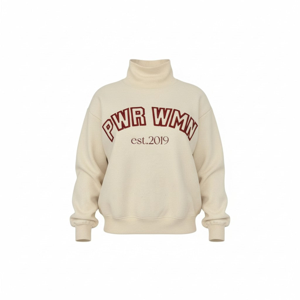 PWR WMN Varsity Classic Mockneck
