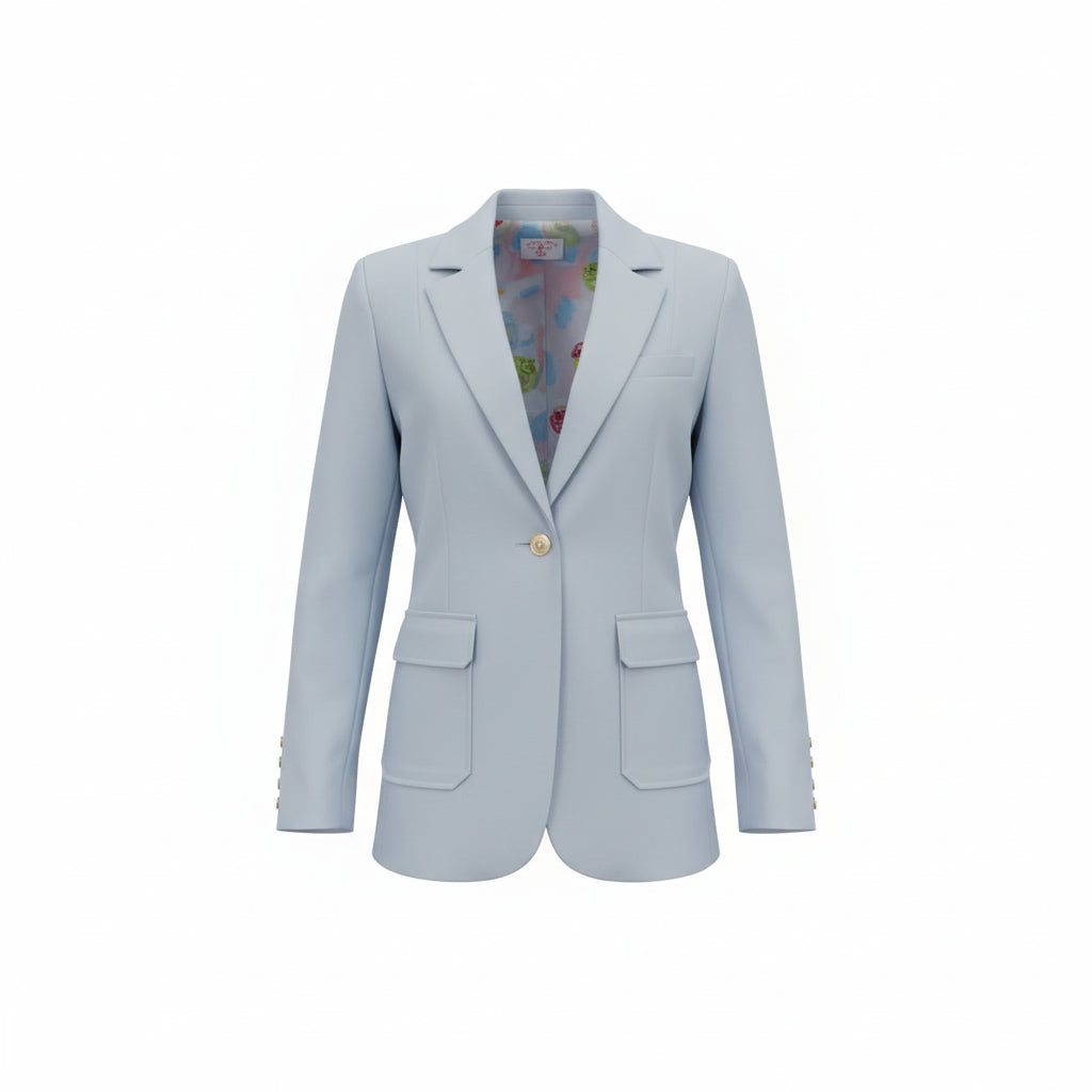 The "Blue Crush" | Boyfriend Blazer Jacket