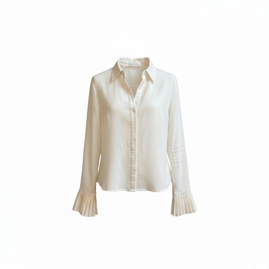 Desk to Dinner | White Linen Blouse