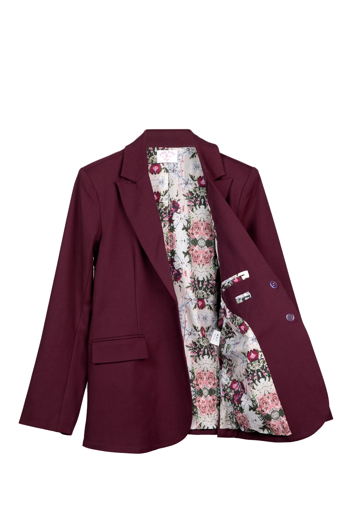 Julie's Summer Wine | Women's Bordeaux Adaptable Blazer - PWR WMN