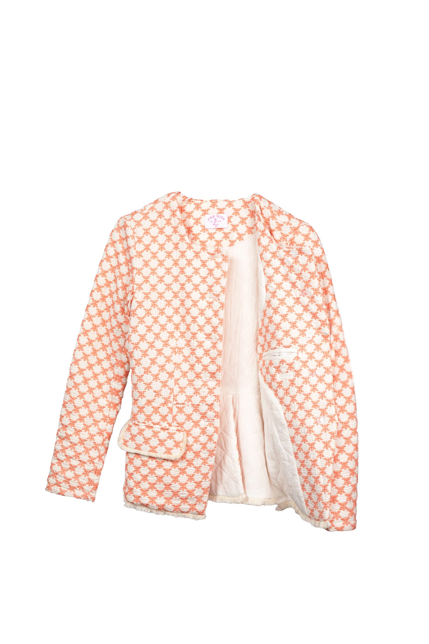 Mother | Women's Embroidered & Quilted Peplum Lady Jacket - PWR WMN