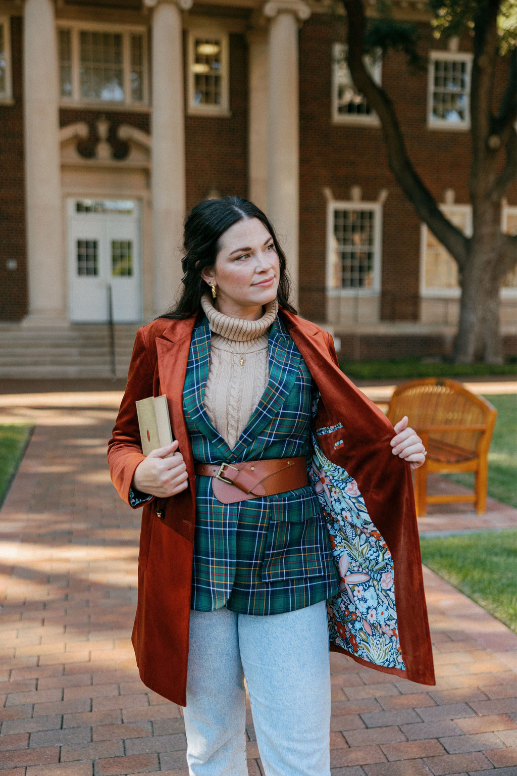 The "Eternal Sunshine" Apricot Velvet Women's Coat Jacket