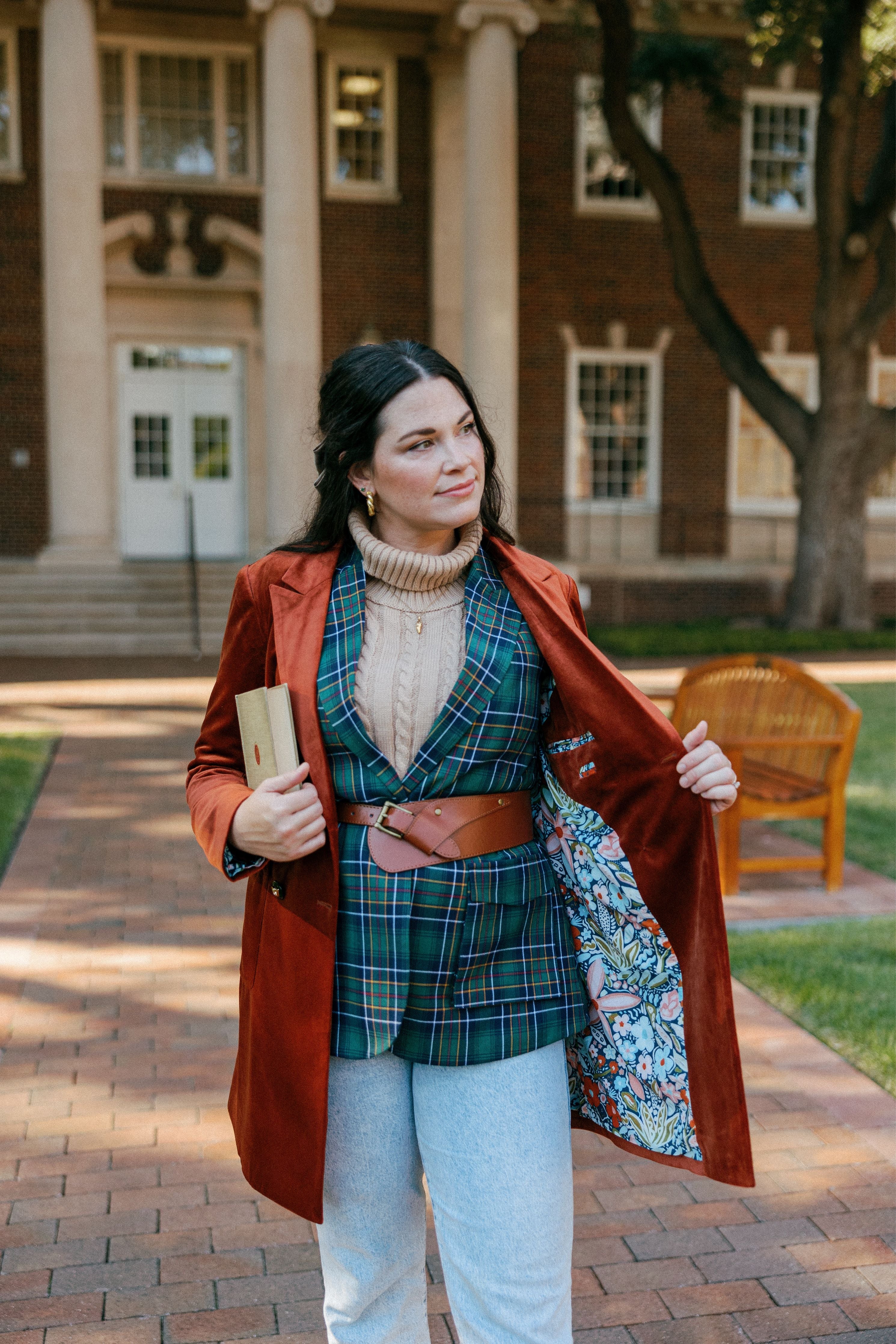 The "Eternal Sunshine" Apricot Velvet Women's Coat Jacket