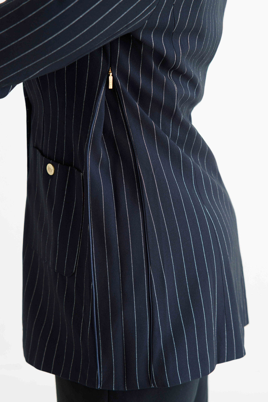 The New York Minute | Pinstripe Double-Breasted Blazer
