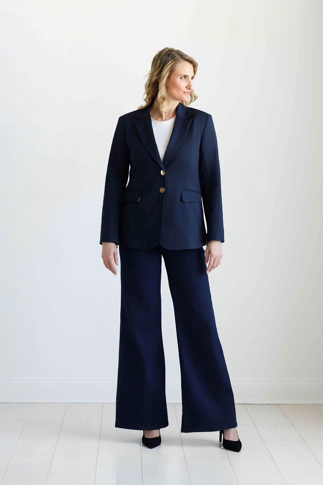 Your Honor | Women’s Navy Blue Blazer Suit Jacket