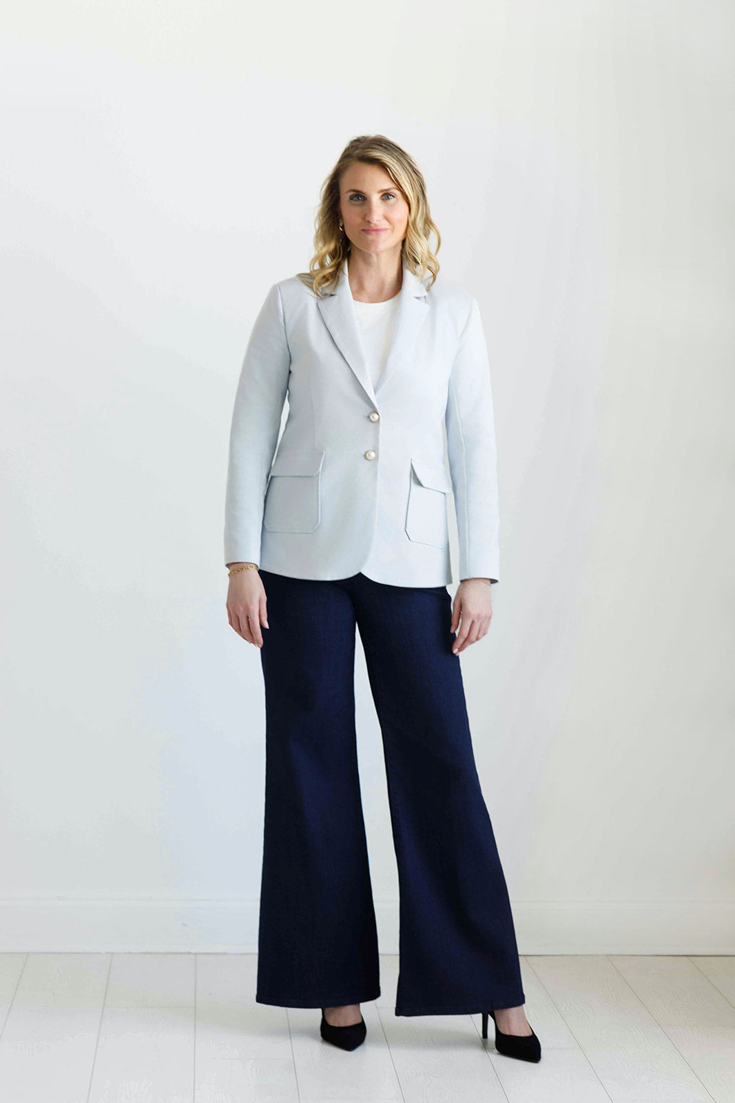 The "Blue Crush" Oversized Women's Blazer Suit Jacket