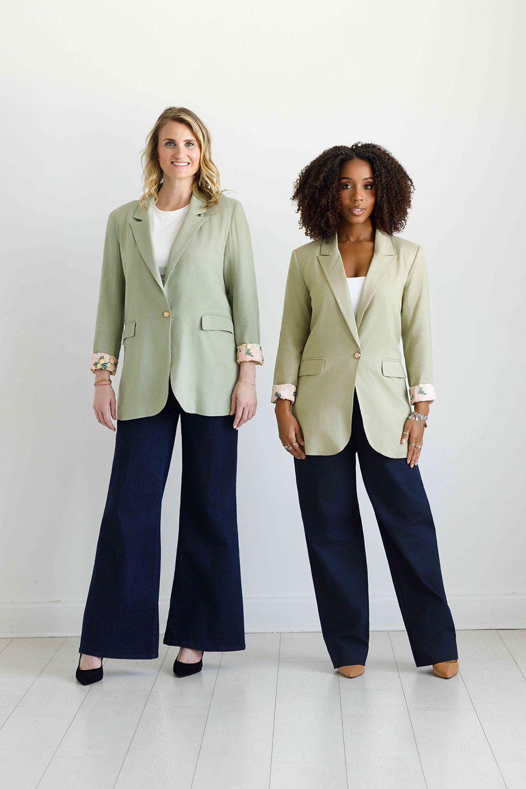 Les oiseaux et les abeilles | Veste de costume blazer en lin pour femme