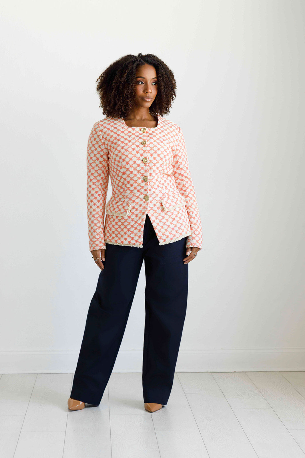 The Mother | Cotton Peplum Lady Jacket