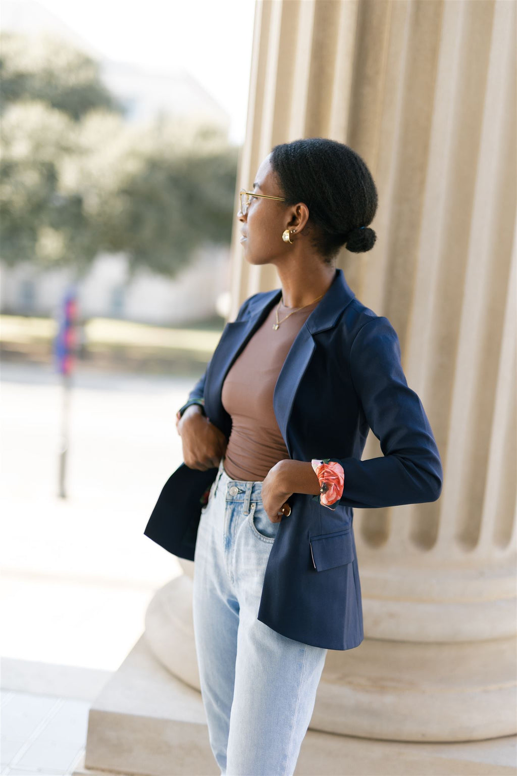 Class(y) Action Lawsuit | Women’s Navy Blue Blazer Suit Jacket