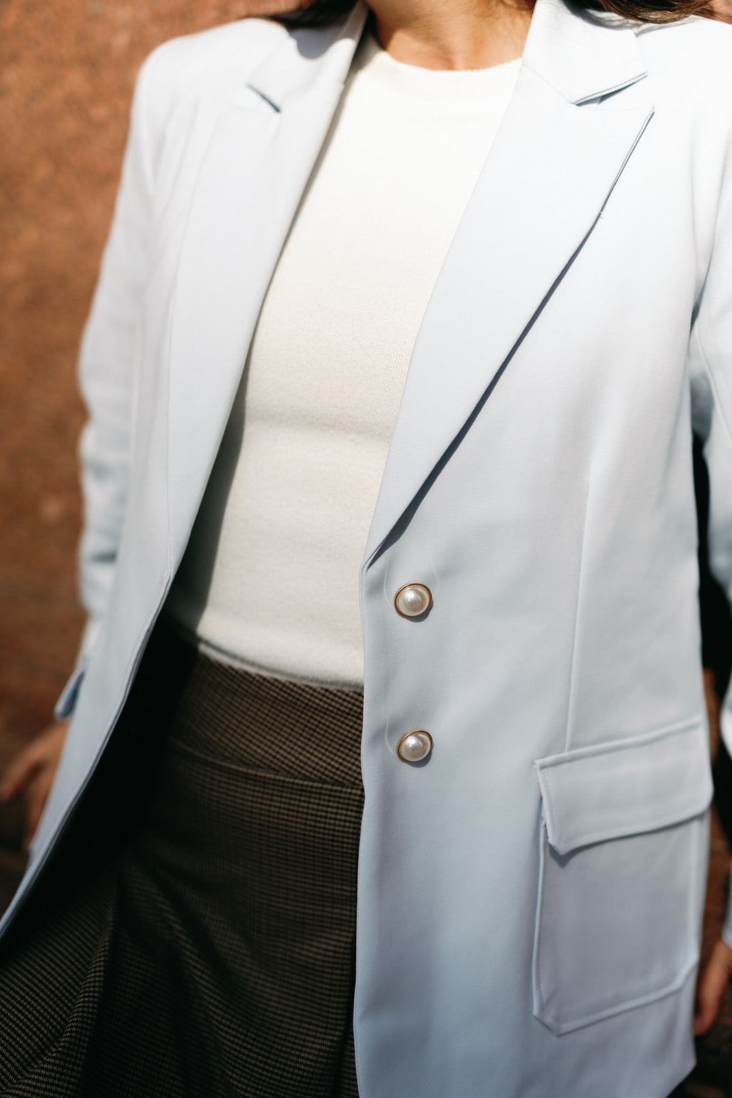 women's blue blazer 