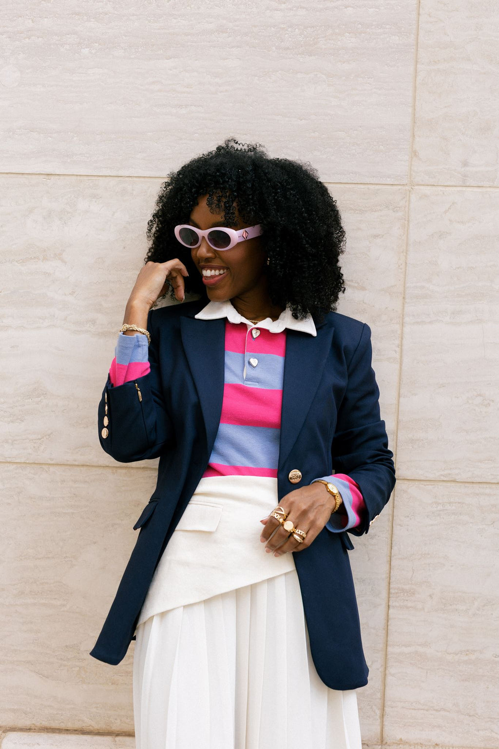 Your Honor | Women’s Navy Blue Blazer Suit Jacket