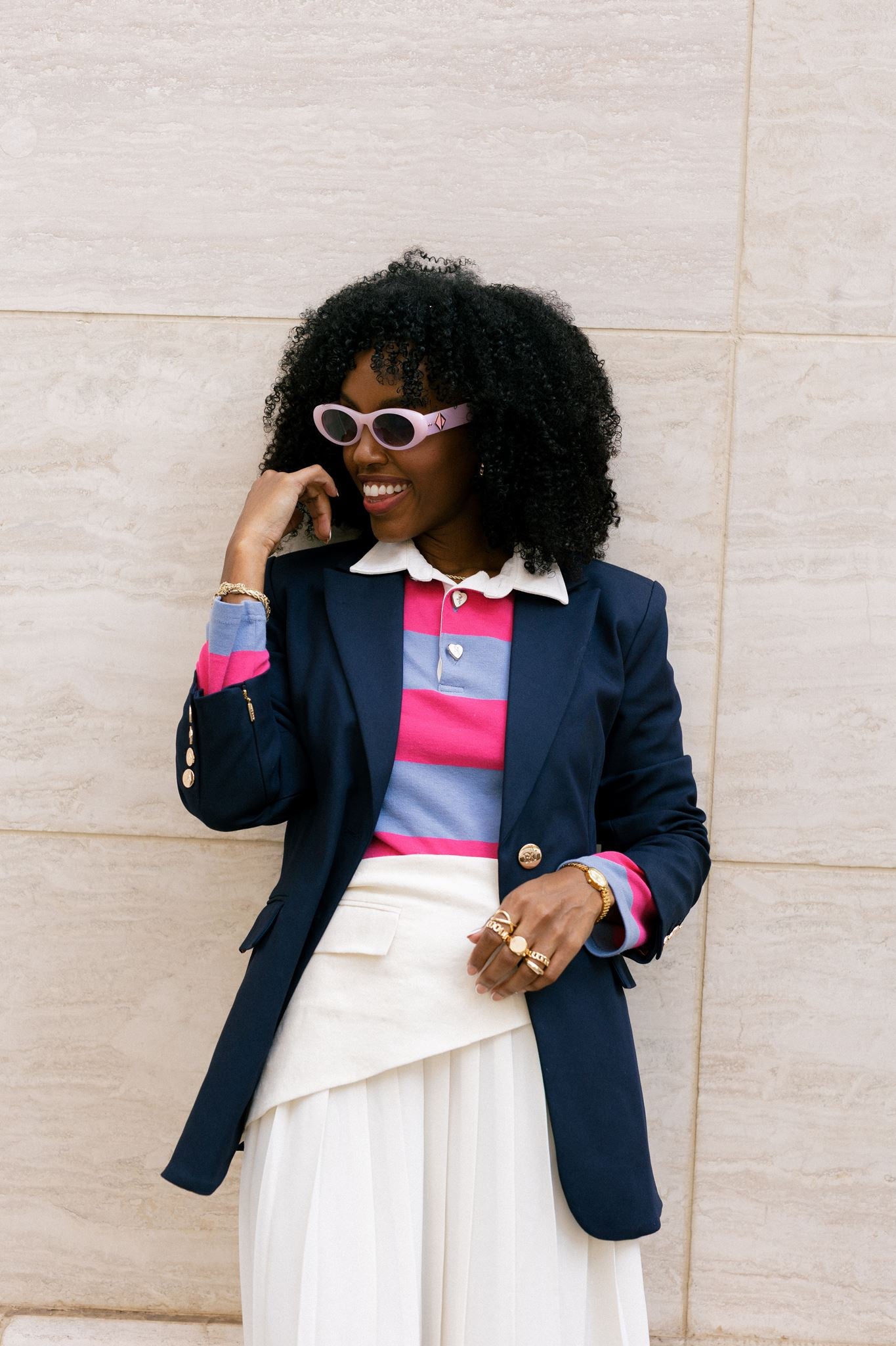 Your Honor | Women’s Navy Blue Blazer Suit Jacket