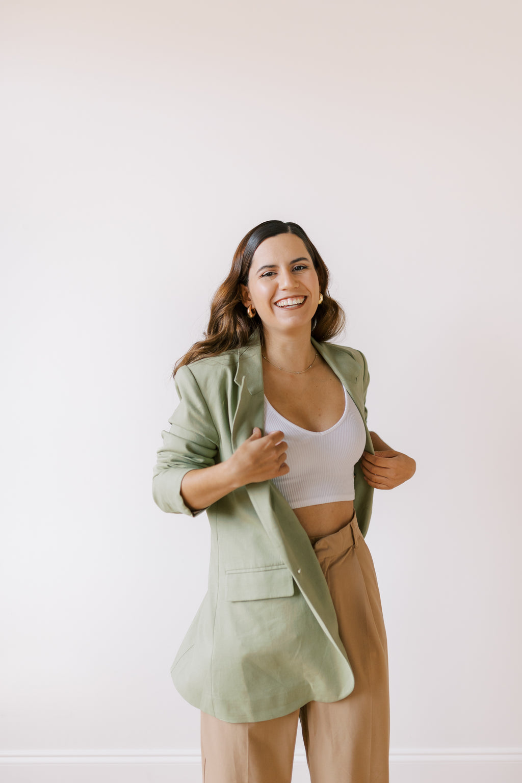 Women's Linen Blazer Suit Jacket