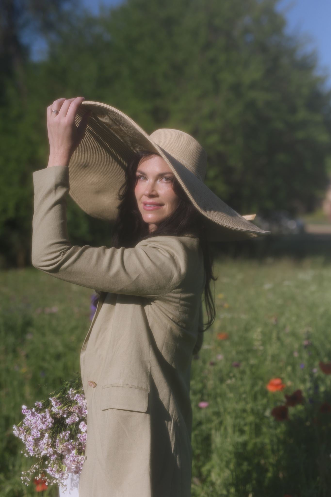 Les oiseaux et les abeilles | Veste de costume blazer en lin pour femme