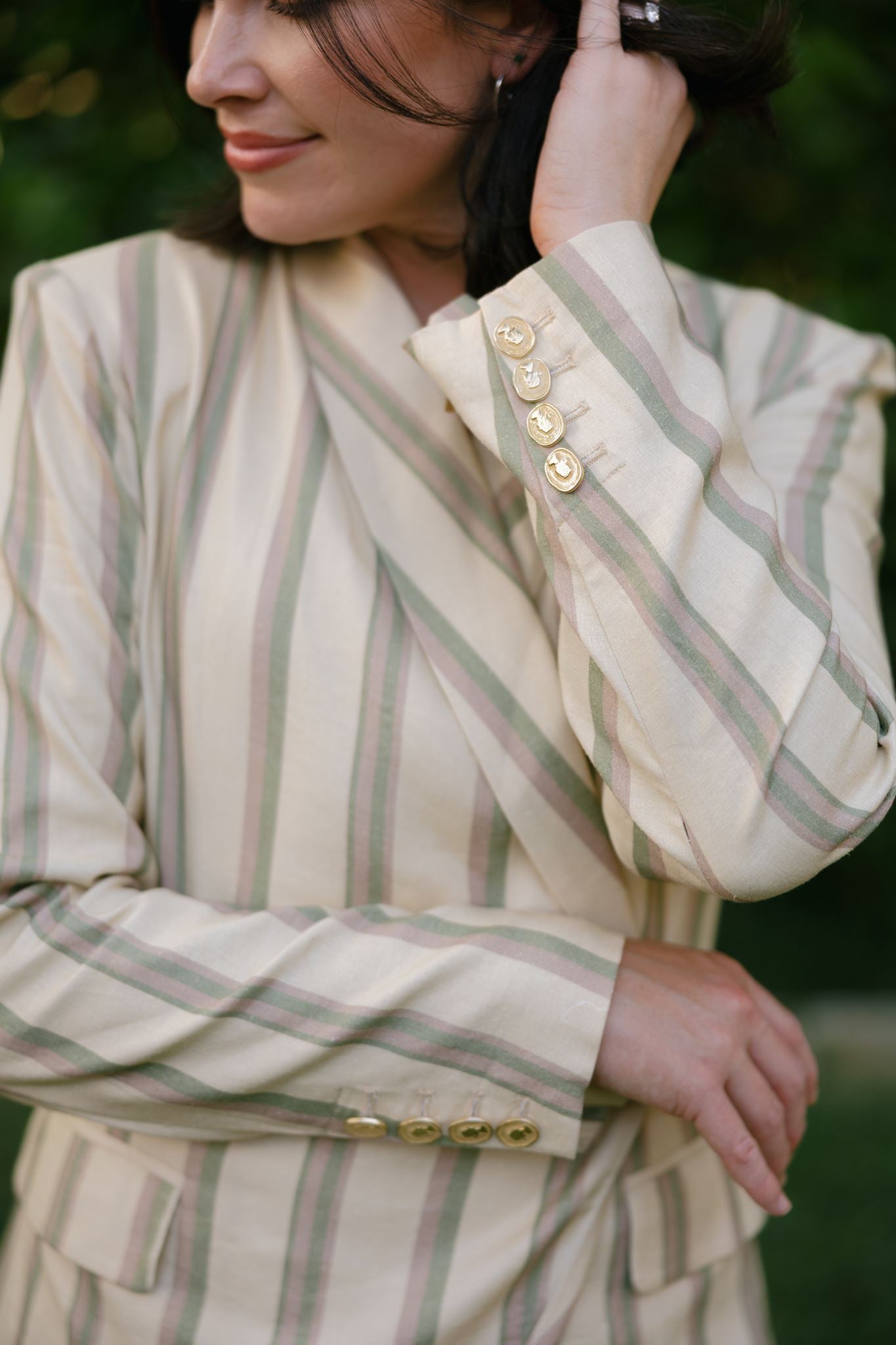 The Bandwidth | Linen Wrap Blazer