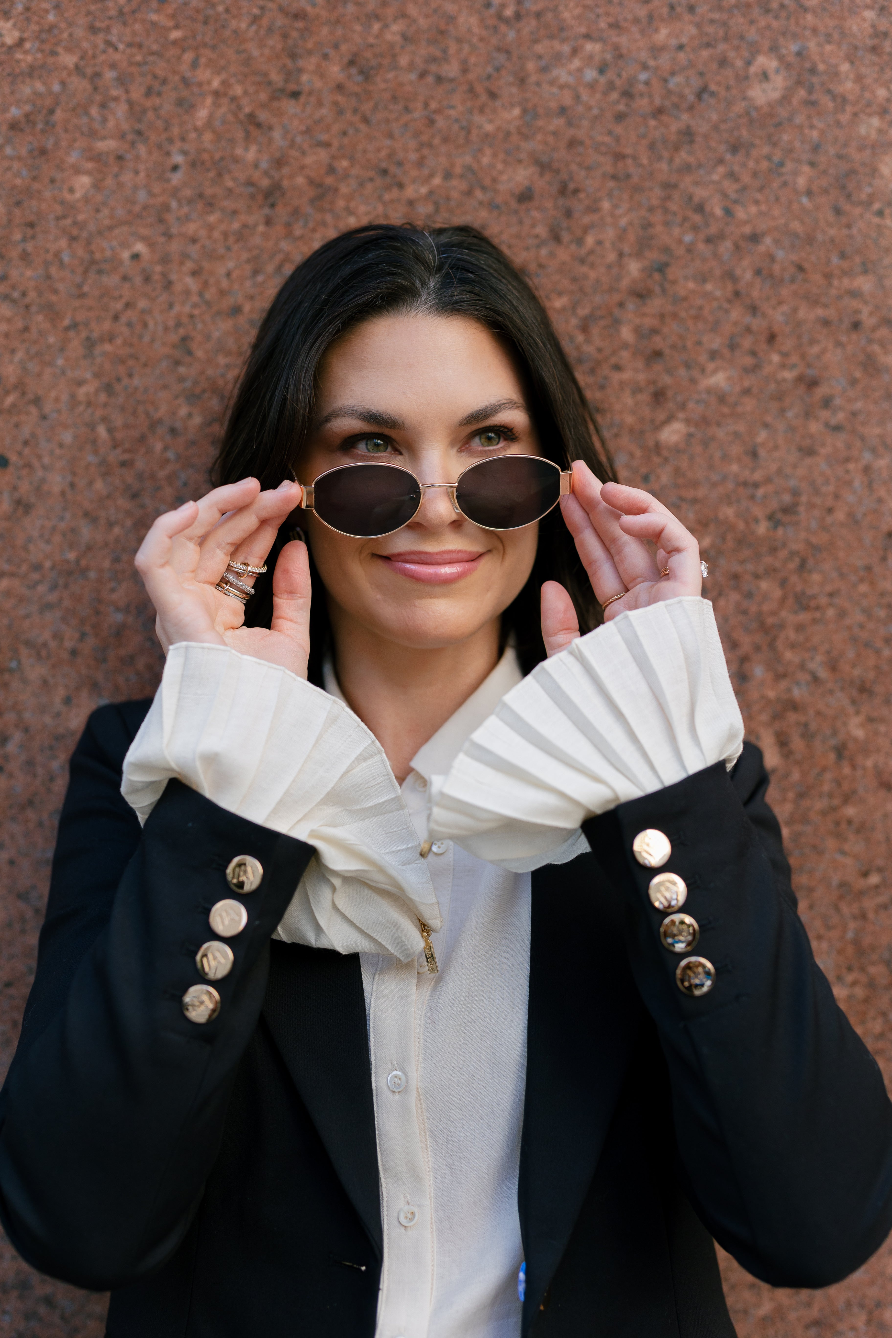 Desk to Dinner | White Linen Blouse