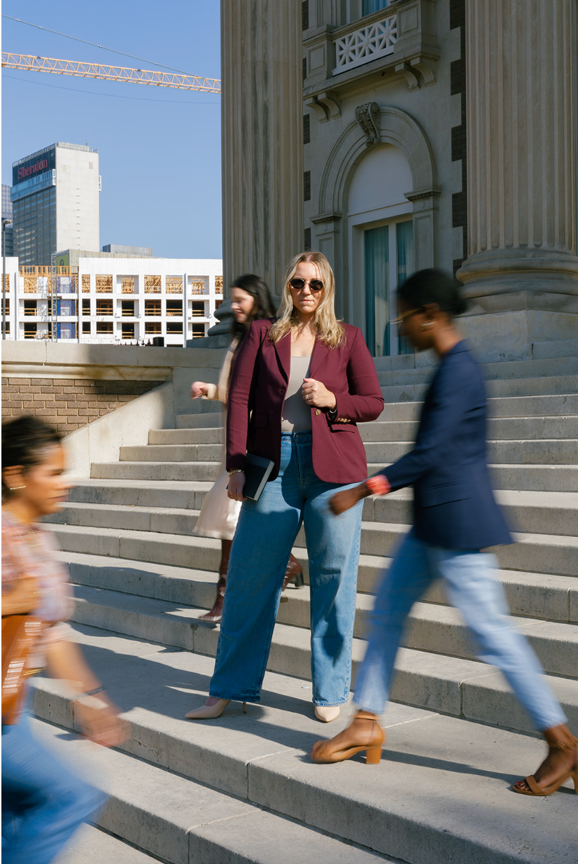 Julie's Summer Wine|Women's Bordeaux Adaptable Blazer