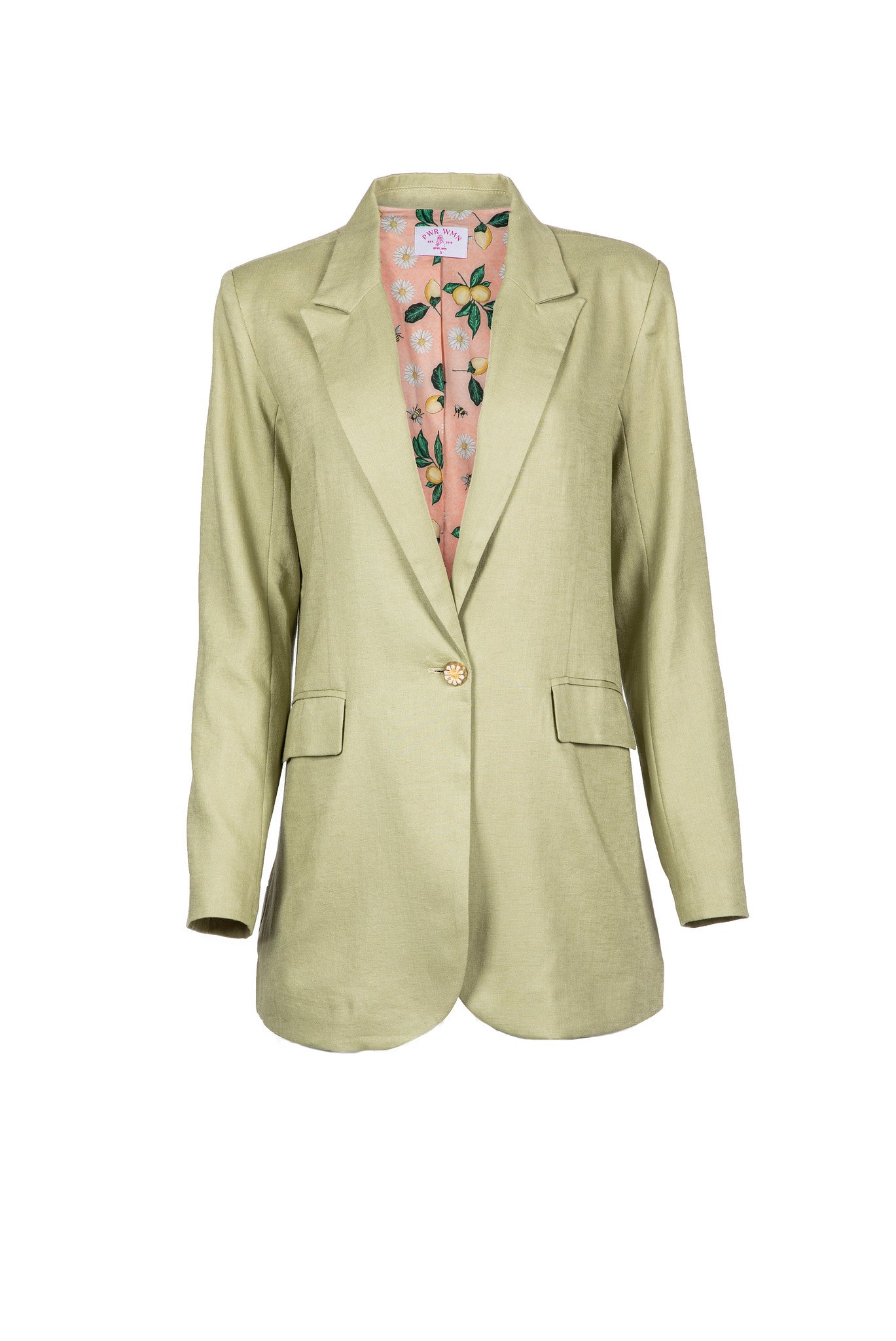 Les oiseaux et les abeilles | Veste de costume blazer en lin pour femme