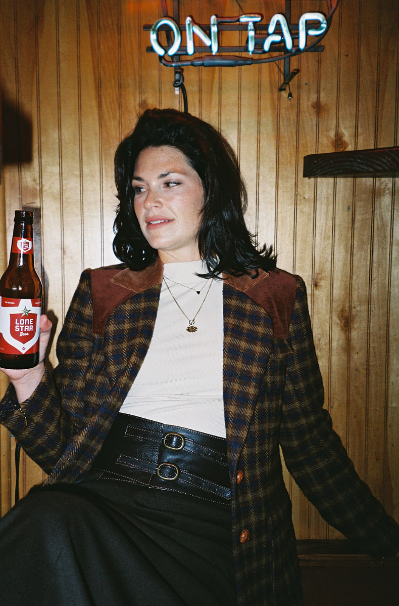 power women's adaptable plaid wool jacket with real pockets 