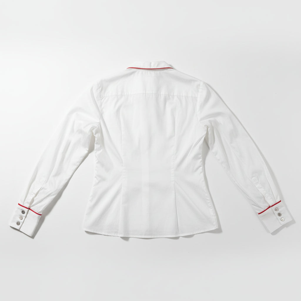 Her Flowers | White Cotton Blouse