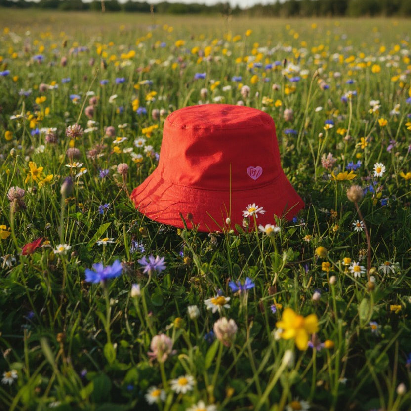 PWR WMN Red Hyyge Bucket Hat