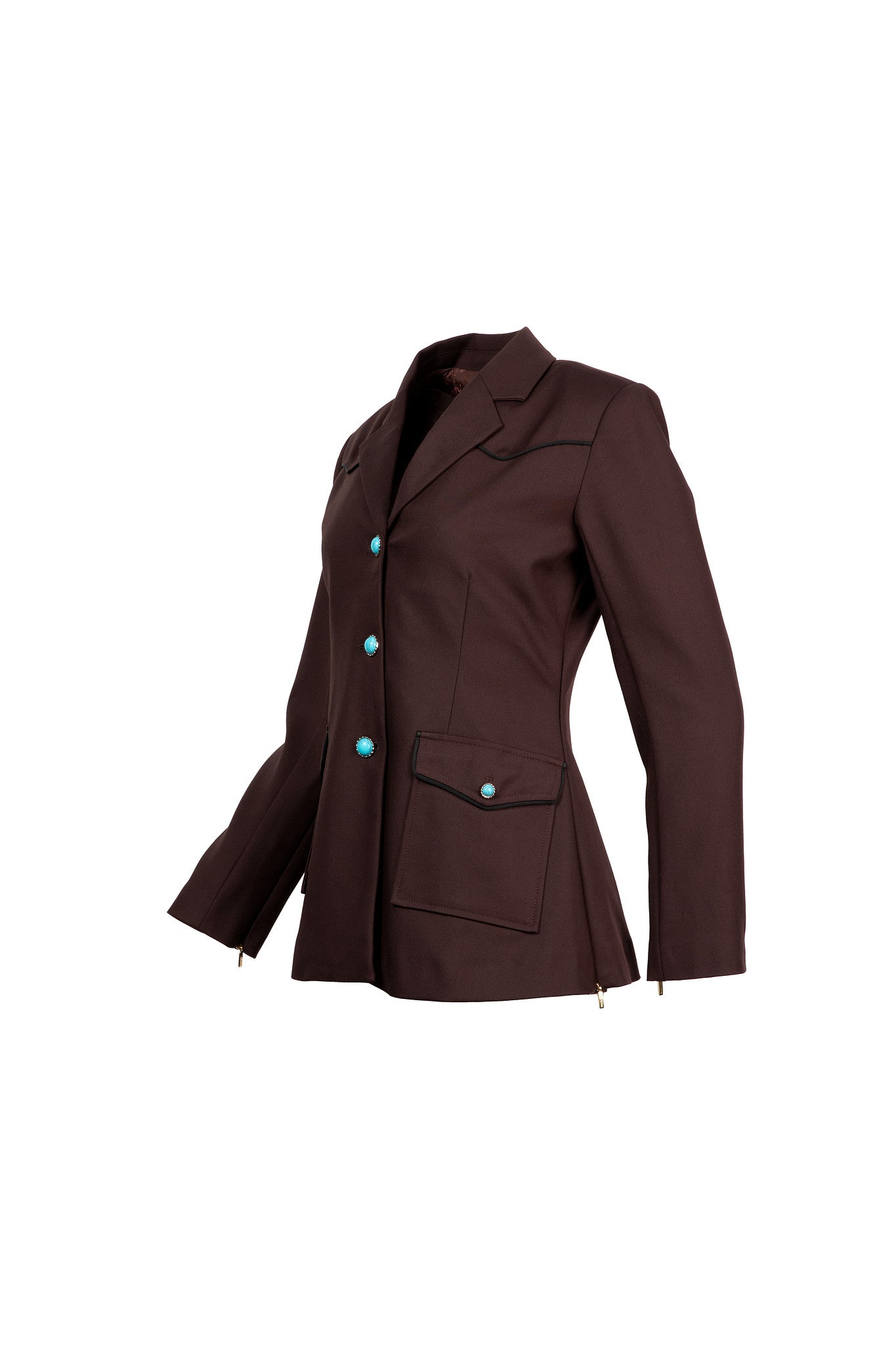 The Dolly | Women's Western Brown Blazer - PWR WMN