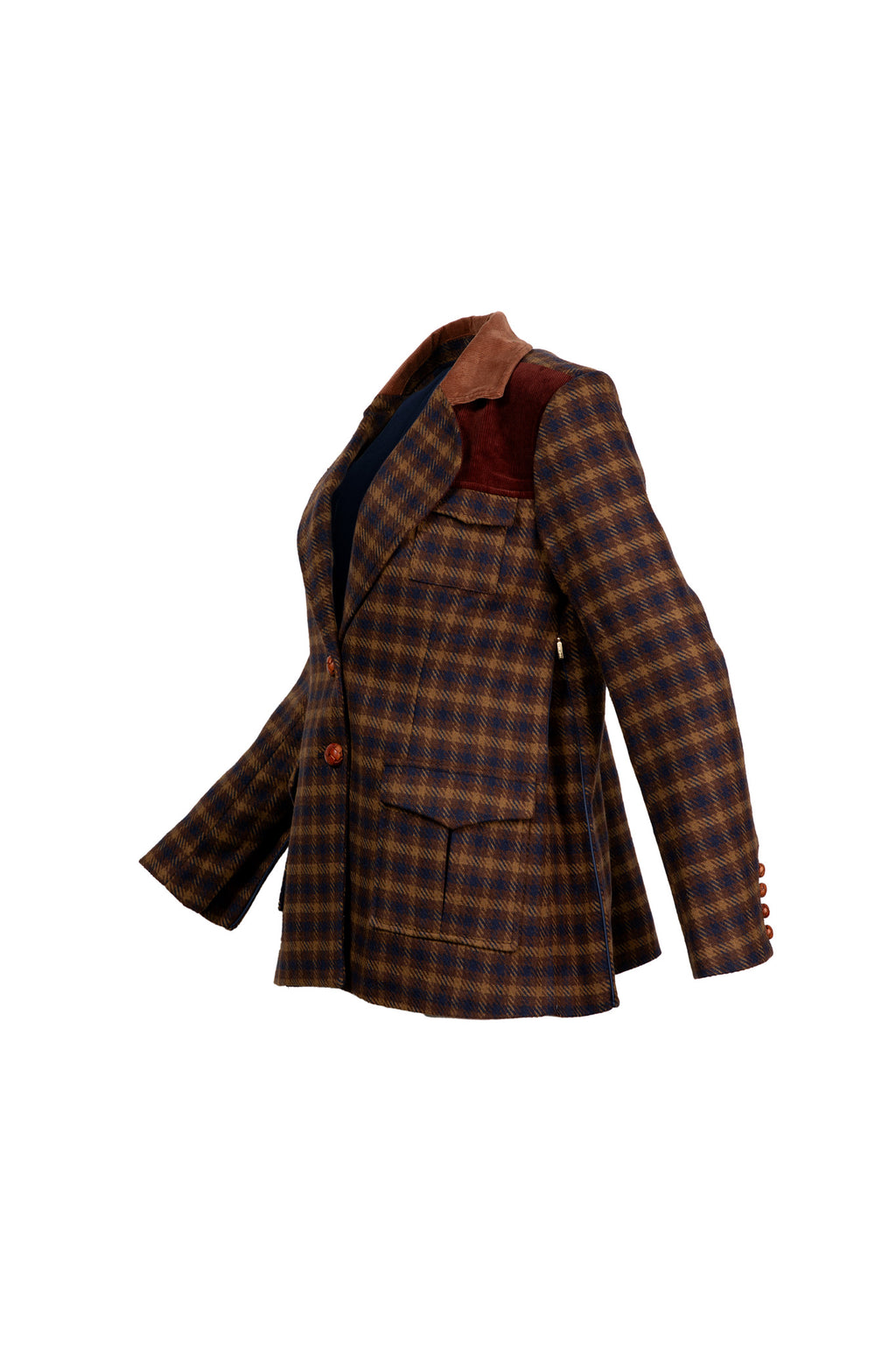 The Moonrise Queendom | Women's Plaid Blazer Coat