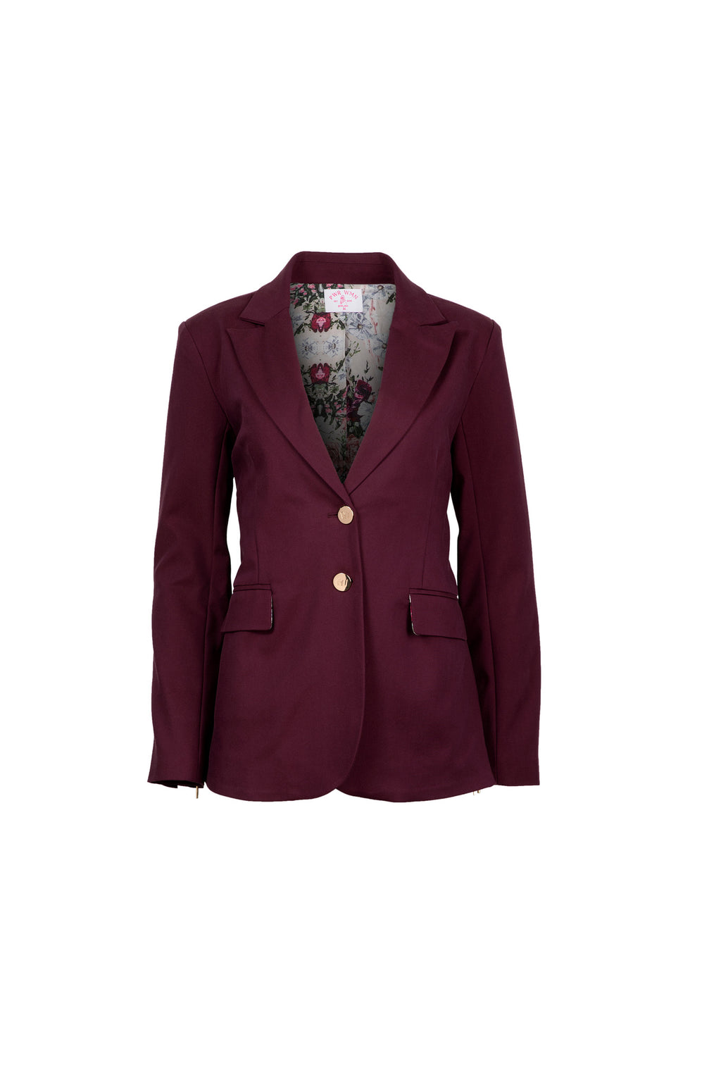Julie's Summer Wine | Women's Bordeaux Adaptable Blazer
