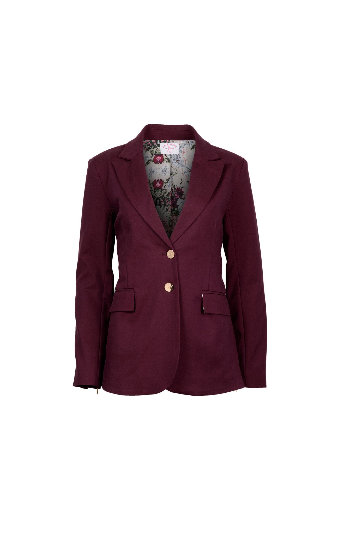 Julie's Summer Wine | Women's Bordeaux Adaptable Blazer - PWR WMN