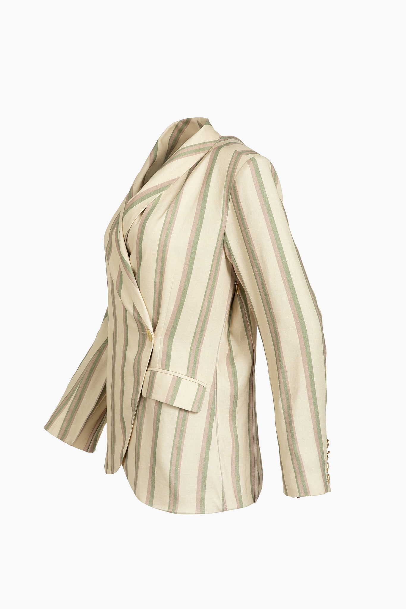 The Bandwidth | Linen Wrap Blazer
