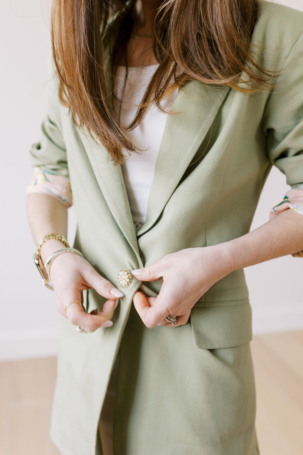 Women's Linen Blazer Suit Jacket
