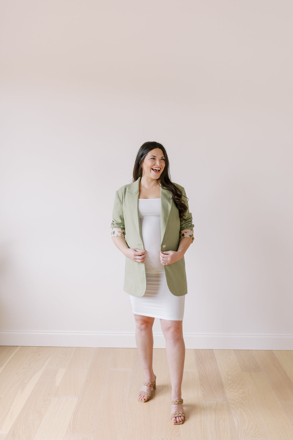 Women's Linen Blazer Suit Jacket