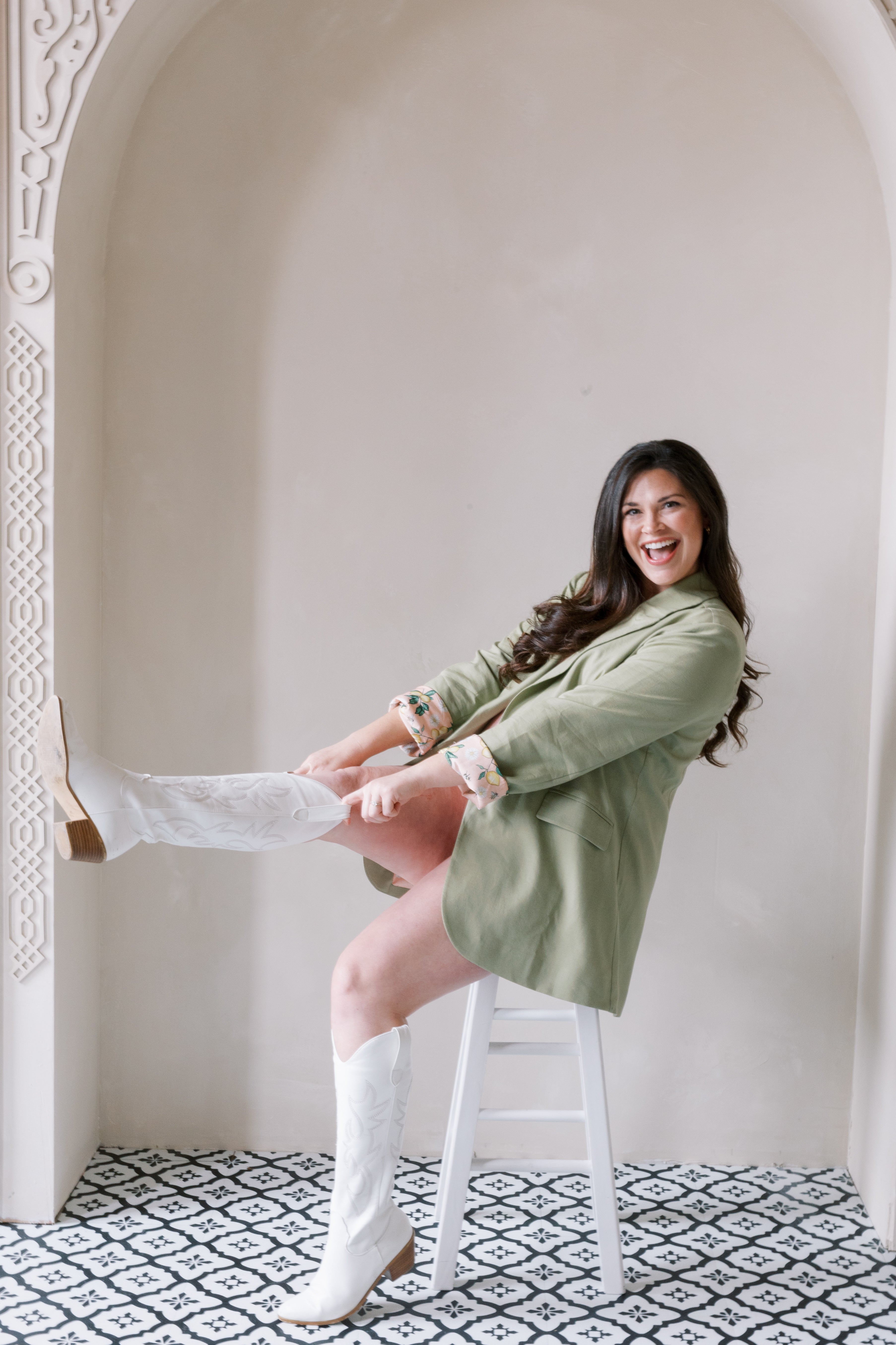 Women's Linen Blazer Suit Jacket