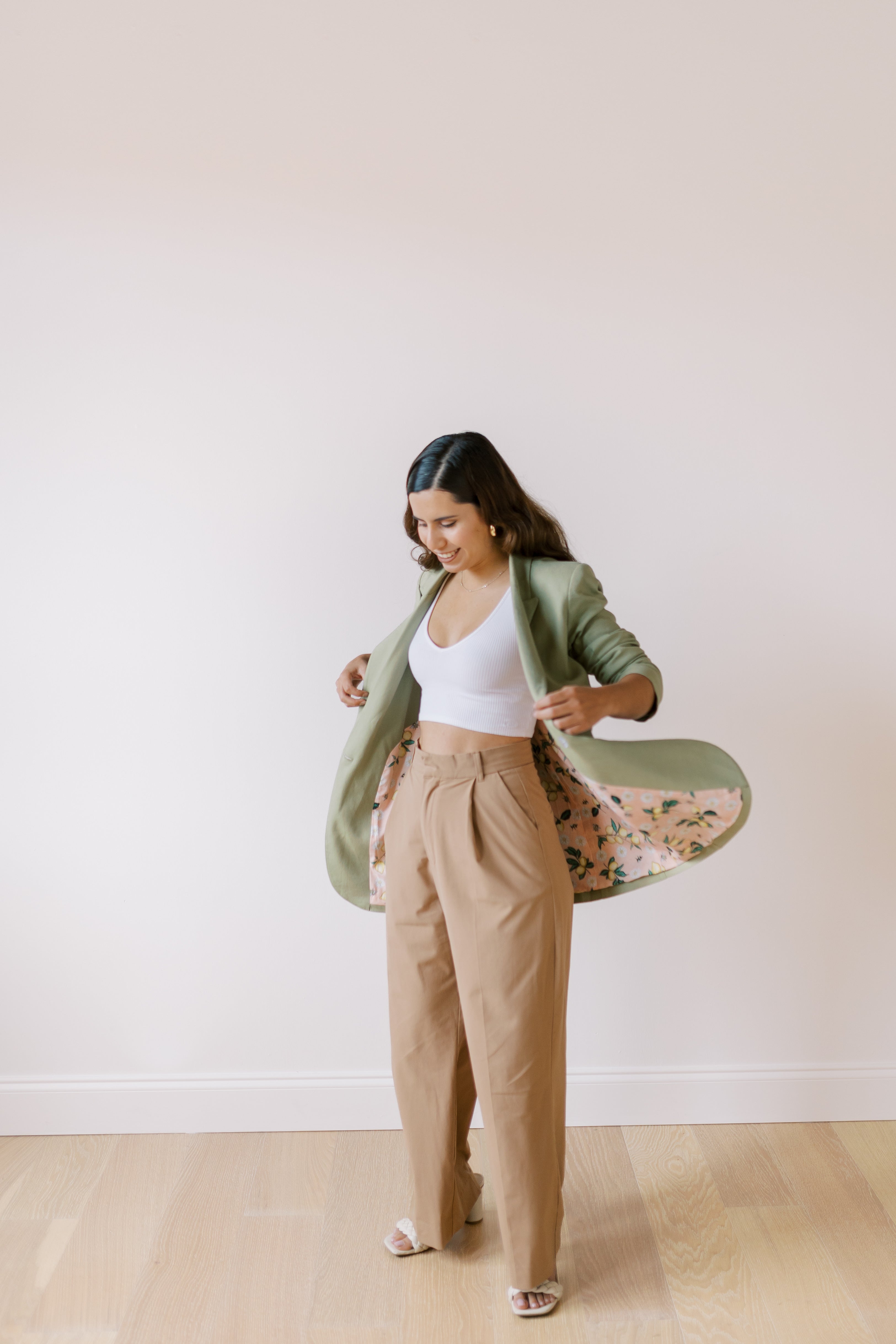 Women's Linen Blazer Suit Jacket