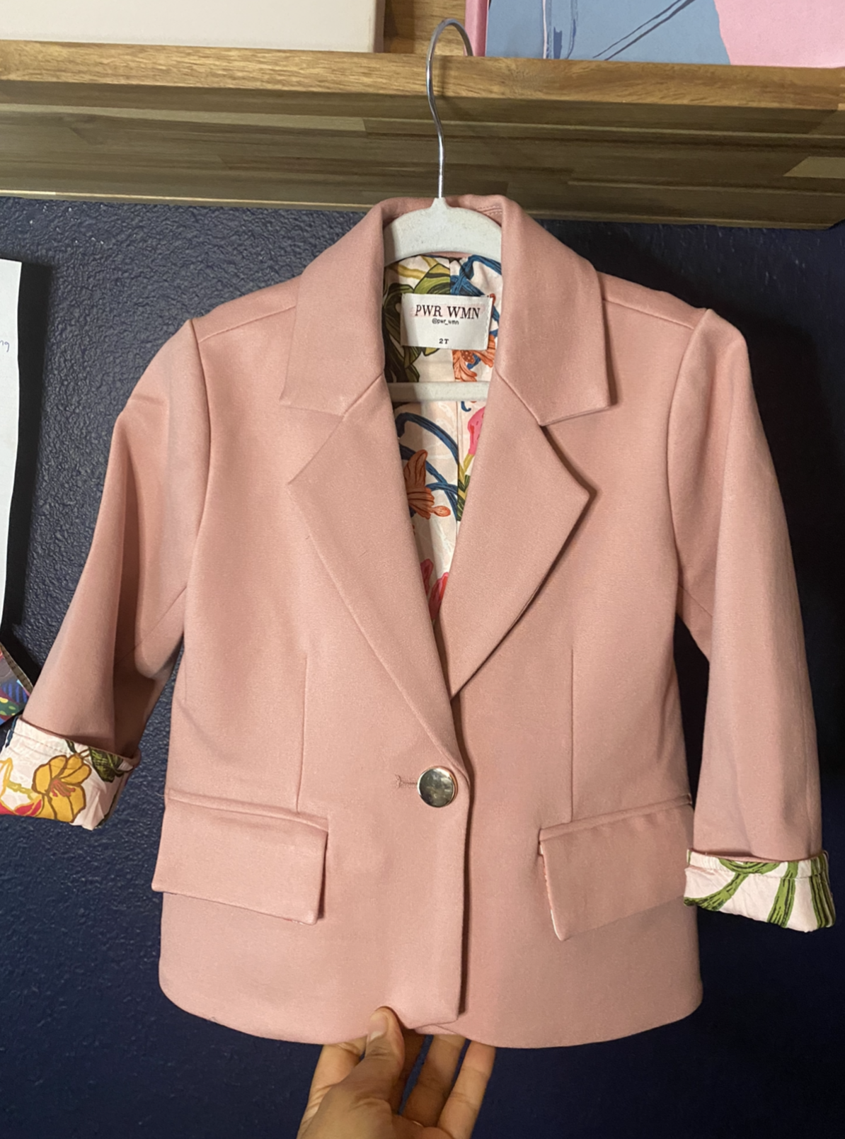 toddler blush blazer, mommy and me blush blazer, girls blazer
