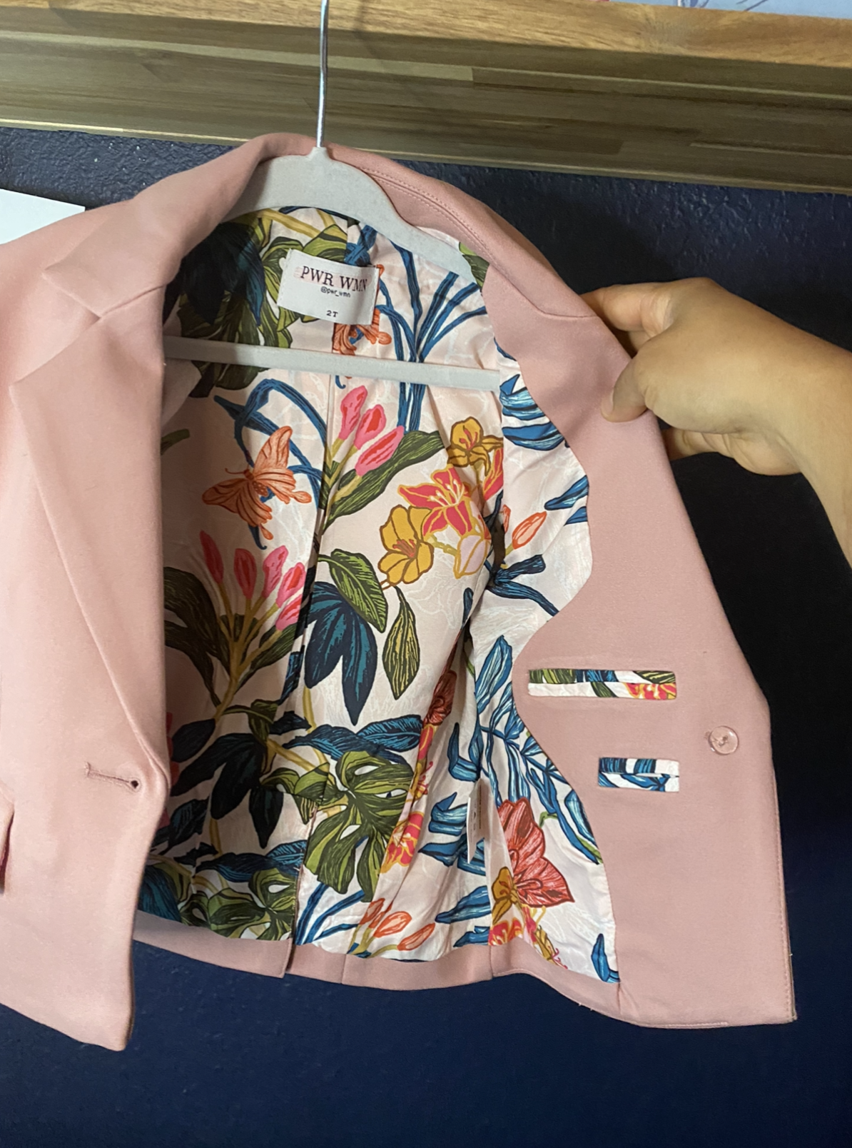 toddler blush blazer, mommy and me blush blazer, girls blazer