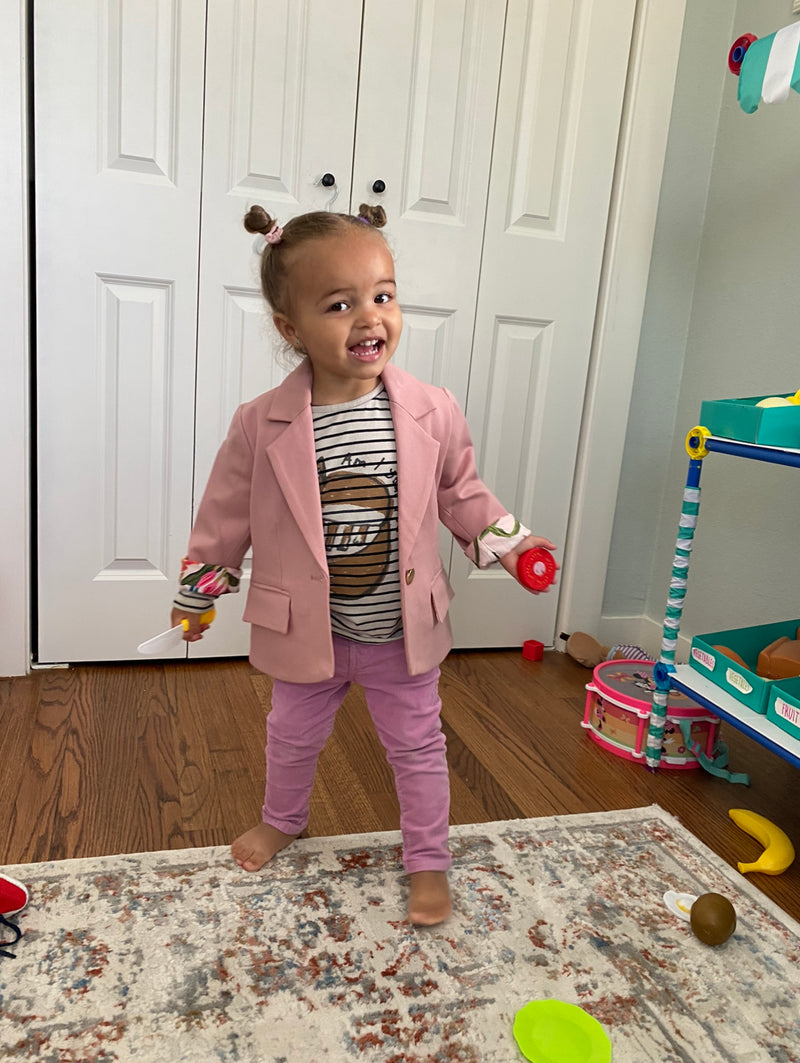 toddler blush blazer, mommy and me blush blazer, girls blazer