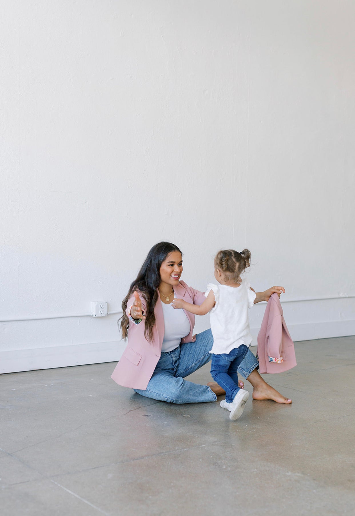 toddler blush blazer, mommy and me blush blazer, girls blazer