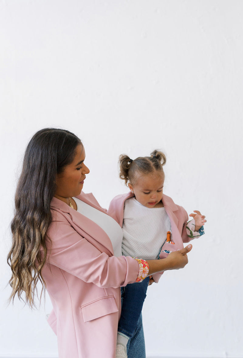 toddler blush blazer, mommy and me blush blazer, girls blazer