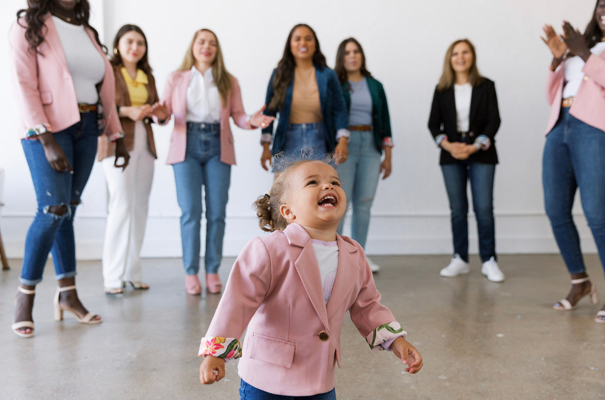toddler blush blazer, mommy and me blush blazer, girls blazer