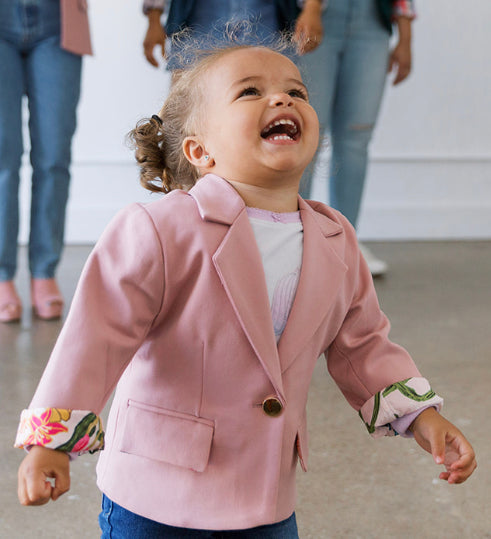 toddler blush blazer, mommy and me blush blazer, girls blazer